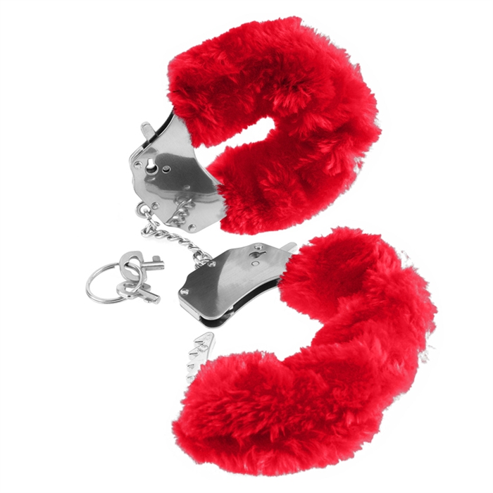 Picture of RED FURRY LOVE CUFFS