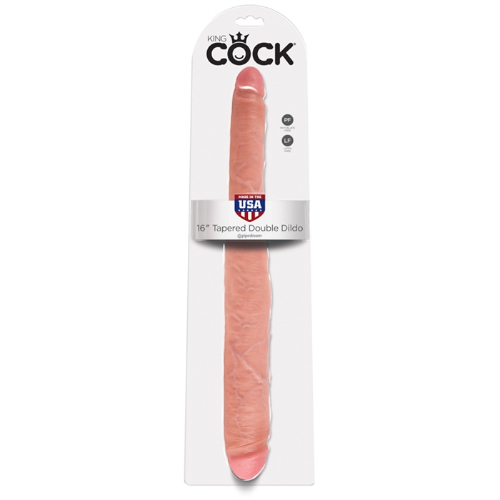 Picture of KING COCK  16" TAPERED DOUBLE DILDO