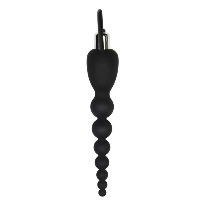 Picture of VIBRATING SILICONE ANAL BEADS BLACK