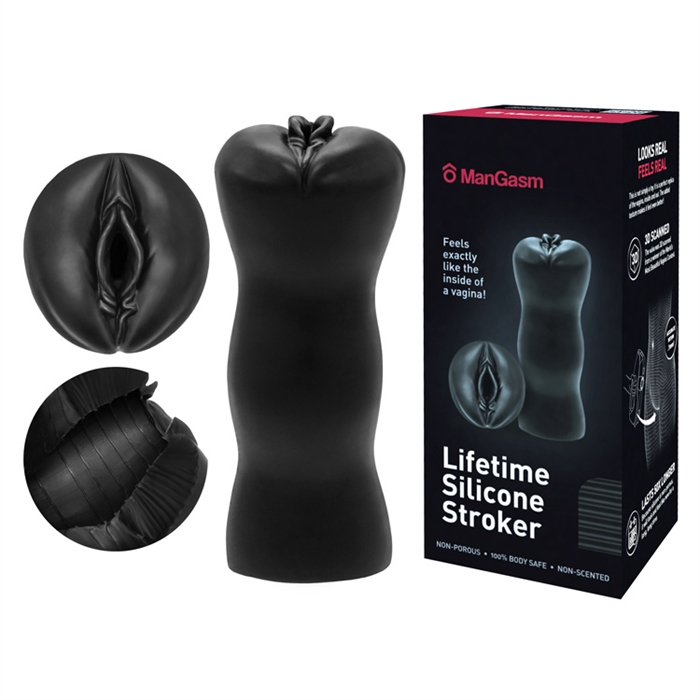 Picture of LIFETIME SILICONE STROKER BLACK