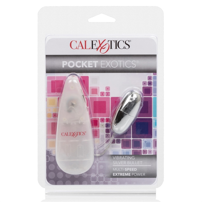 Picture of Pocket Exotics Vibrating Silver Bullet