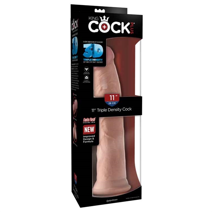 Picture of King Cock Plus 11" Triple Density Cock - Flesh