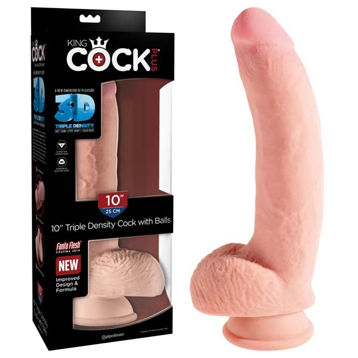 Picture of King Cock Plus 10" Triple Density Cock with Balls