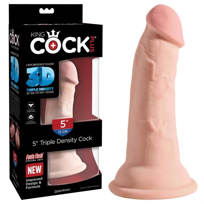 Picture of King Cock Plus 5" Triple Density Cock - Flesh