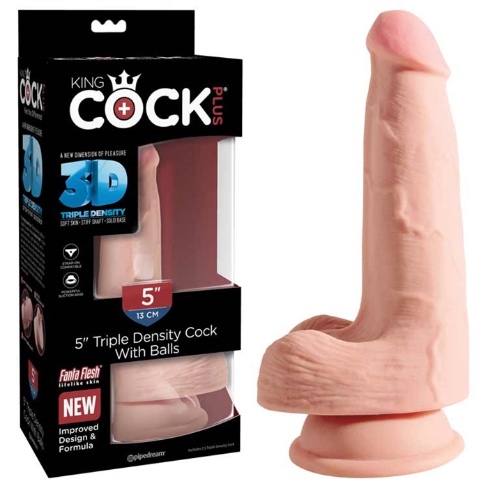 Picture of King Cock Plus 5" Triple Density Cock with Balls -
