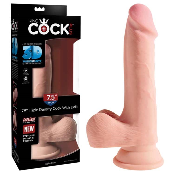 Picture of King Cock Plus 7.5" Triple Density Cock with Balls