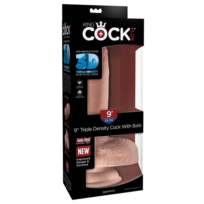 Picture of King Cock Plus 9" Triple Density Cock with Balls -