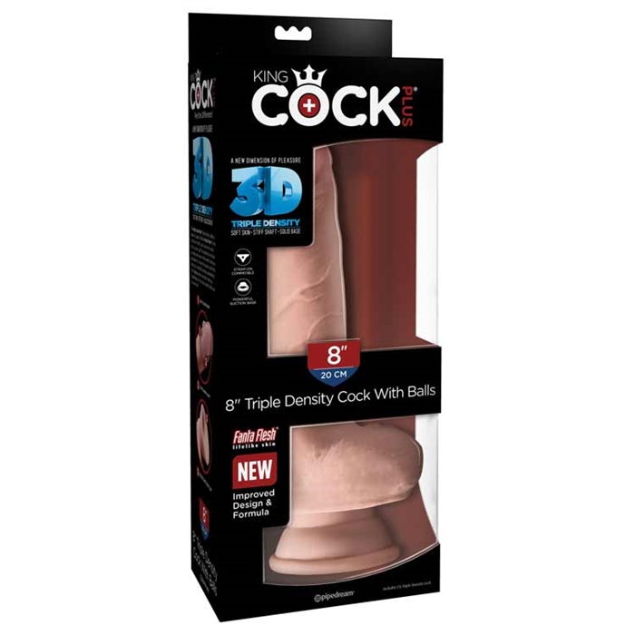 Picture of King Cock Plus 8" Triple Density Fat Cock with Bal