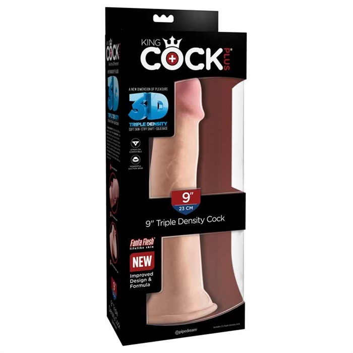 Picture of King Cock Plus 9" Triple Density Cock - Flesh