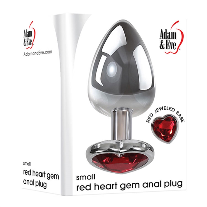 Picture of SMALL RED HEART GEM ANAL PLUG