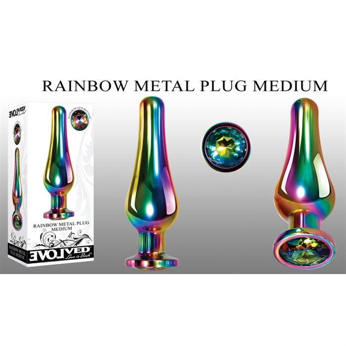 Picture of Rainbow Metal Plug - Medium