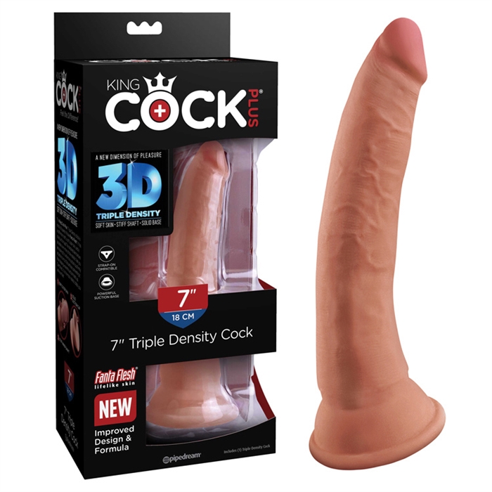 Picture of King Cock 7" Triple Density Cock -Tan