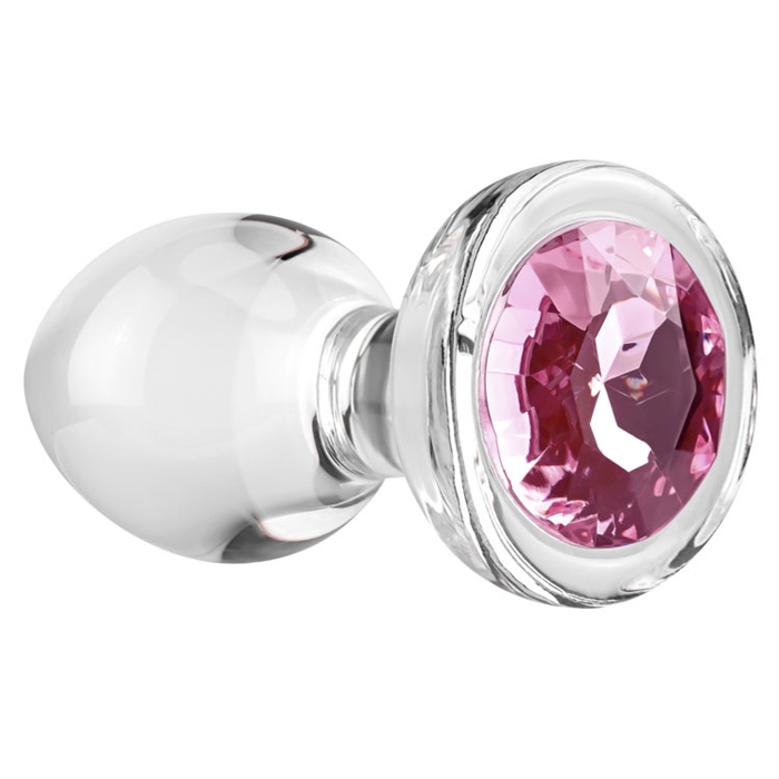 Picture of MEDIUM PINK GEM GLASS PLUG