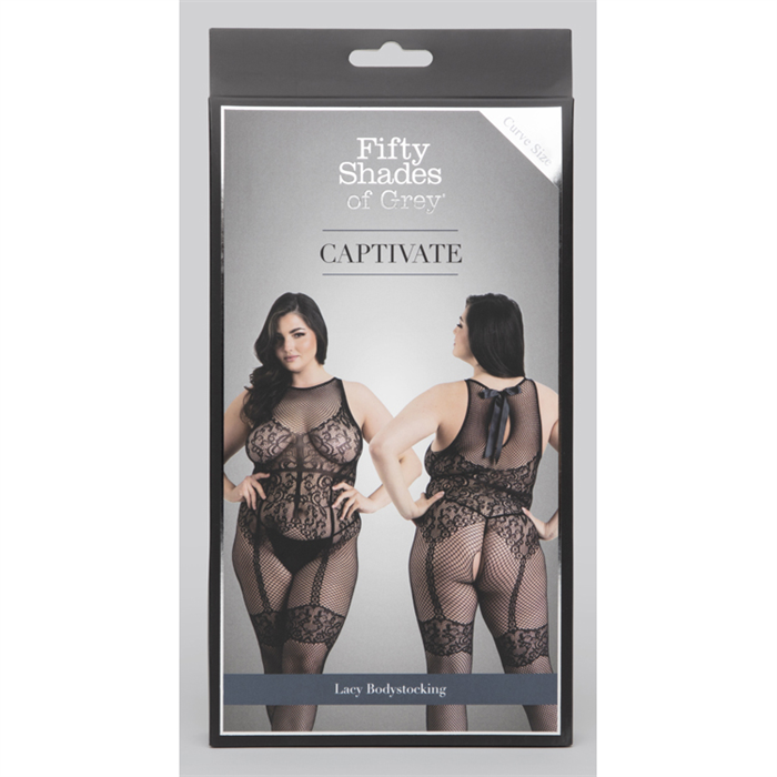 Picture of FSOG - Captivate Lacy Bodystocking - Curve