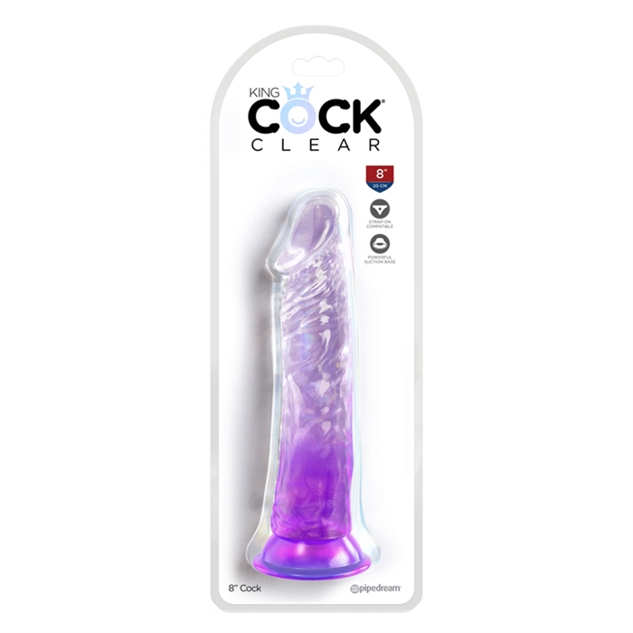 Picture of King Cock Clear 8" - Purple