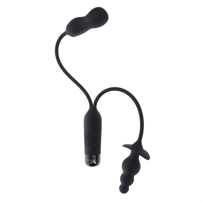 Picture of Double My Pleasure - Silicone Rechargeable - Black