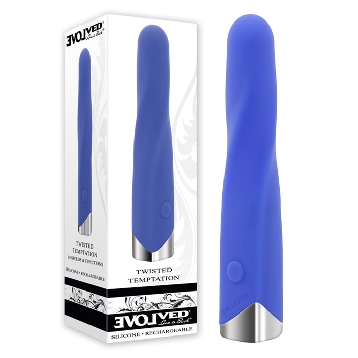 Picture of Twisted Temptation - Silicone Rechargeable - Blue