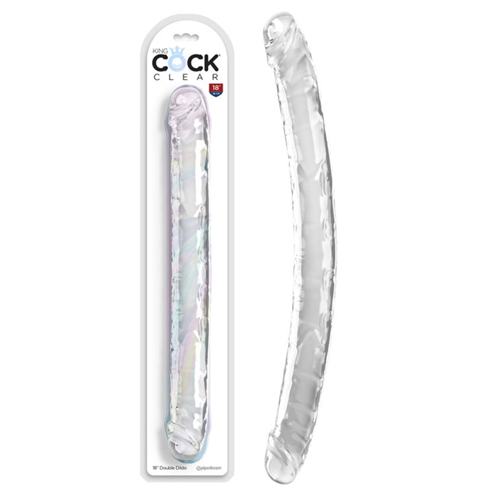 Picture of King Cock 18" Double Dildo - Clear