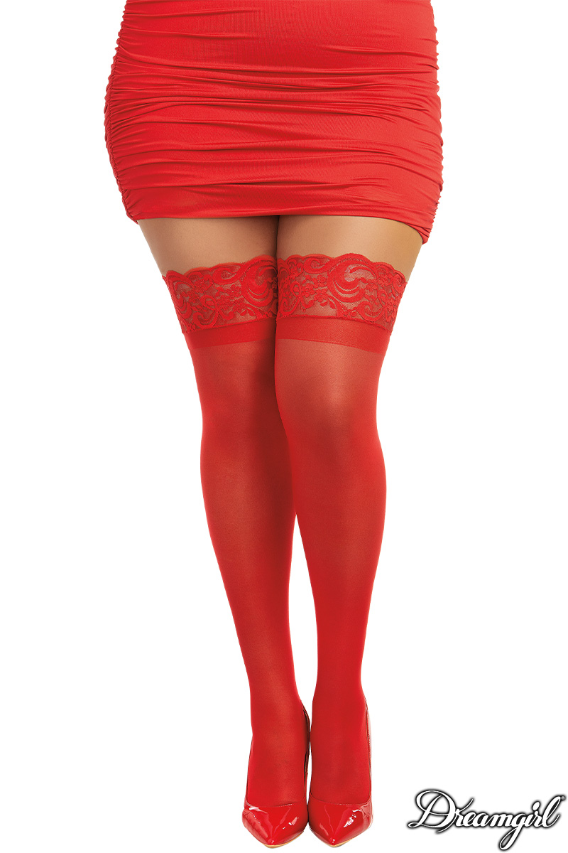 Picture of Hosiery, Stay Up, Sheer Stay Up, Red, QUEEN, -DG0005X