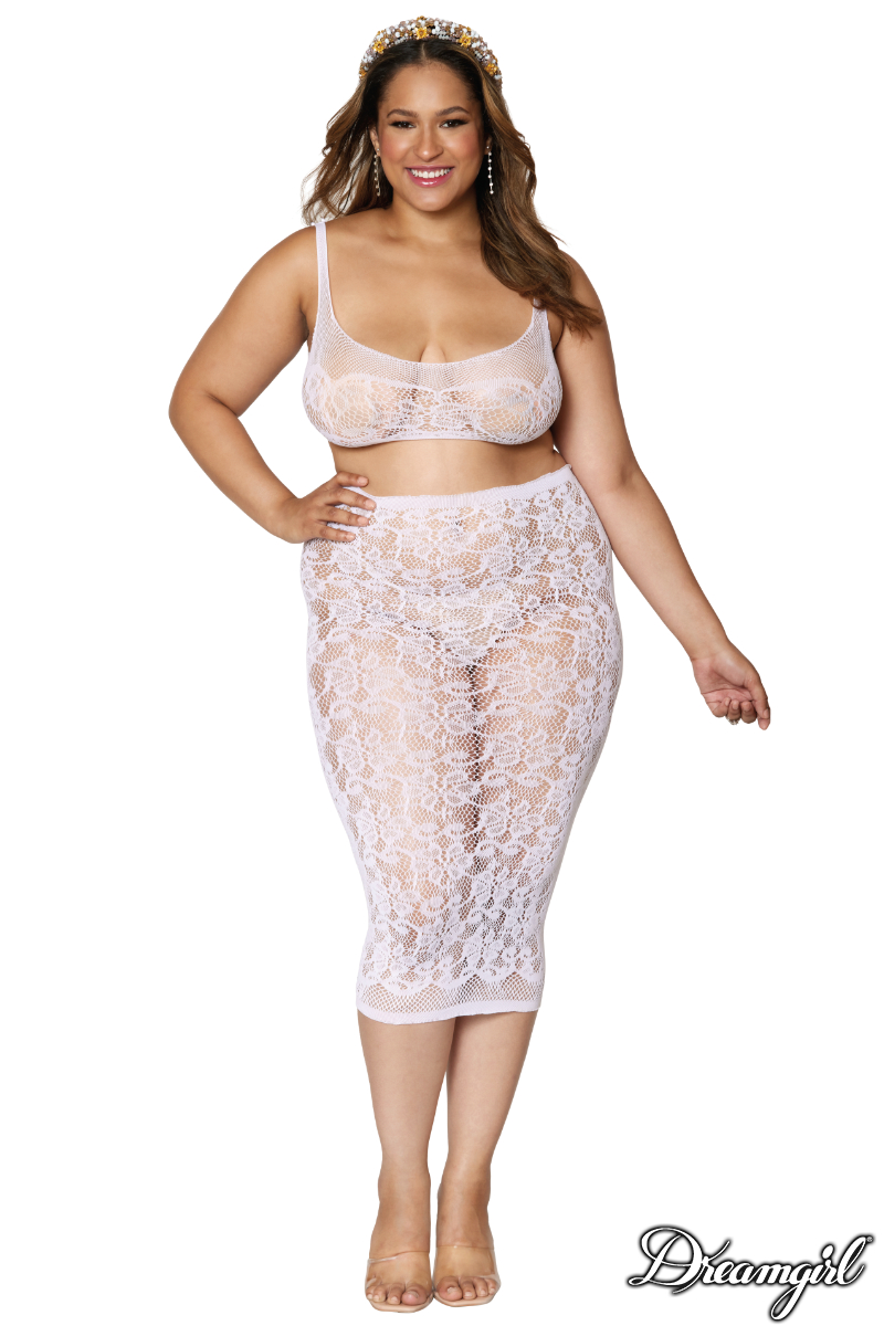 Picture of Lingerie, Multi Piece, 2Pc Lace Set, White, QUEEN, -DG12921X