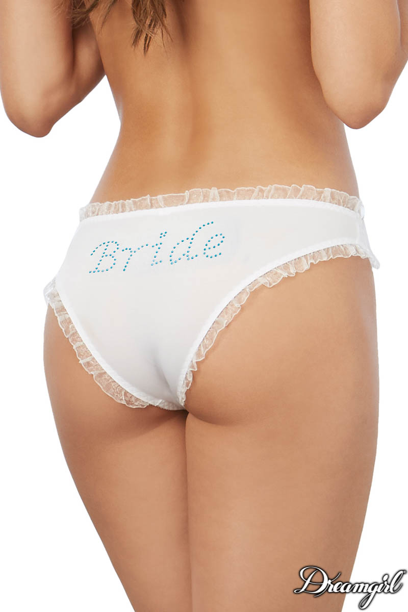 Picture of Lingerie, Panty, 'bride' Panty, White, L, -DG1411