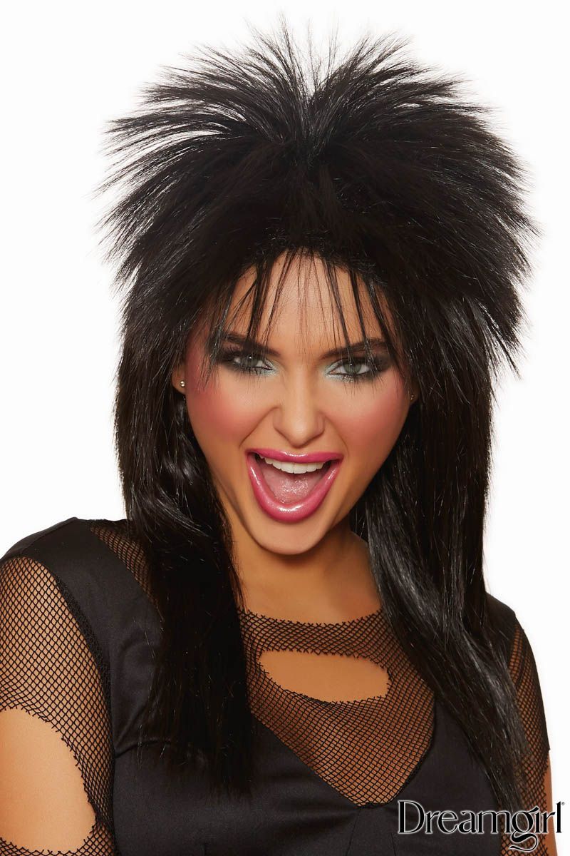 Picture of Accessorie, Wig, Adjustable Unisex Rocker Wig, Black, O/S, -DW11141