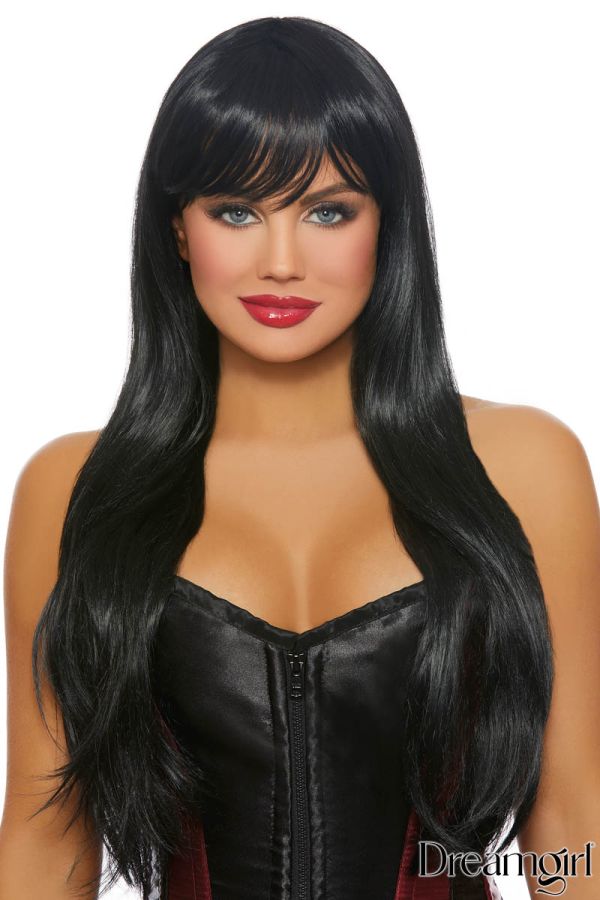 Picture of Accessorie, Wig, Adjustable Long Straight Layered Wig, Black, O/S, -DW11332