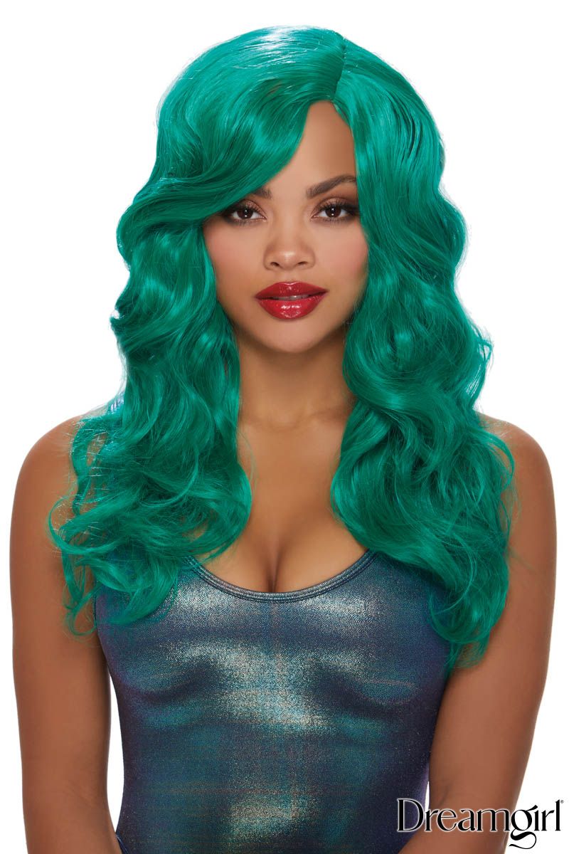 Picture of Accessorie, Wig, Adjustable Long Wavy Wig, Teal, O/S, -DW11342