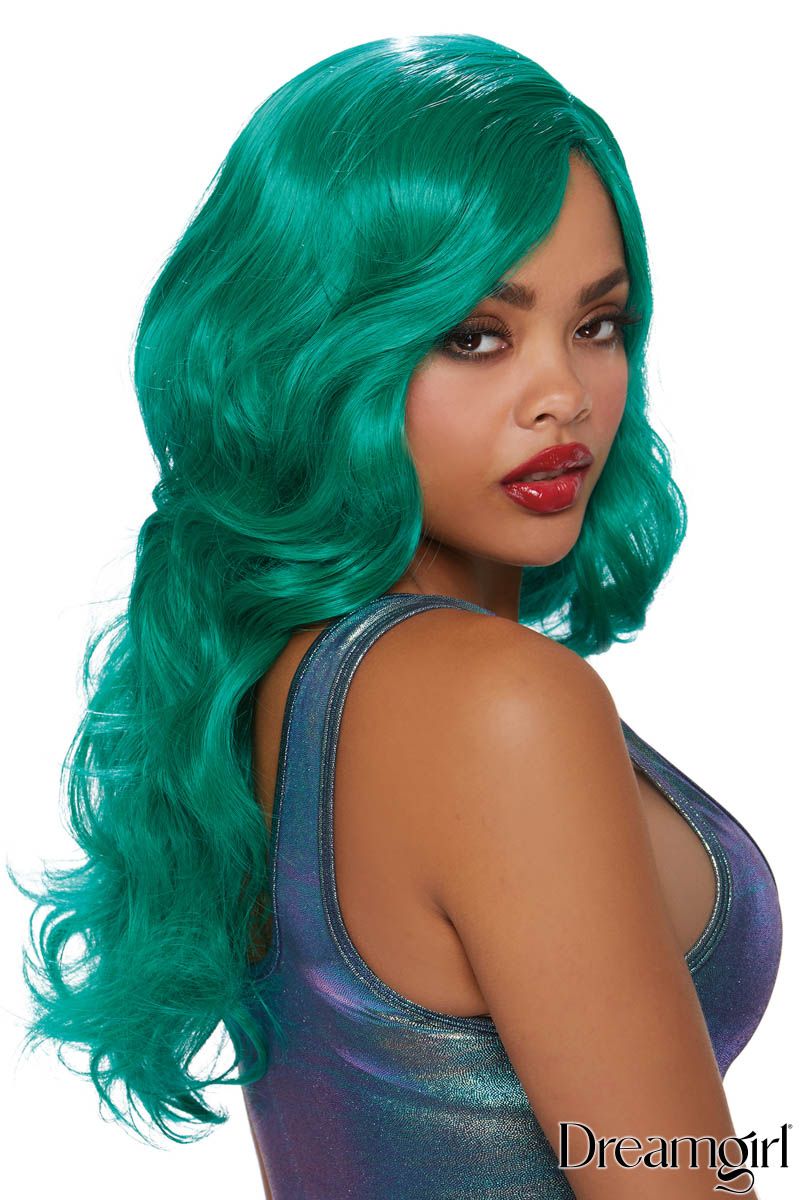 Picture of Accessorie, Wig, Adjustable Long Wavy Wig, Teal, O/S, -DW11342