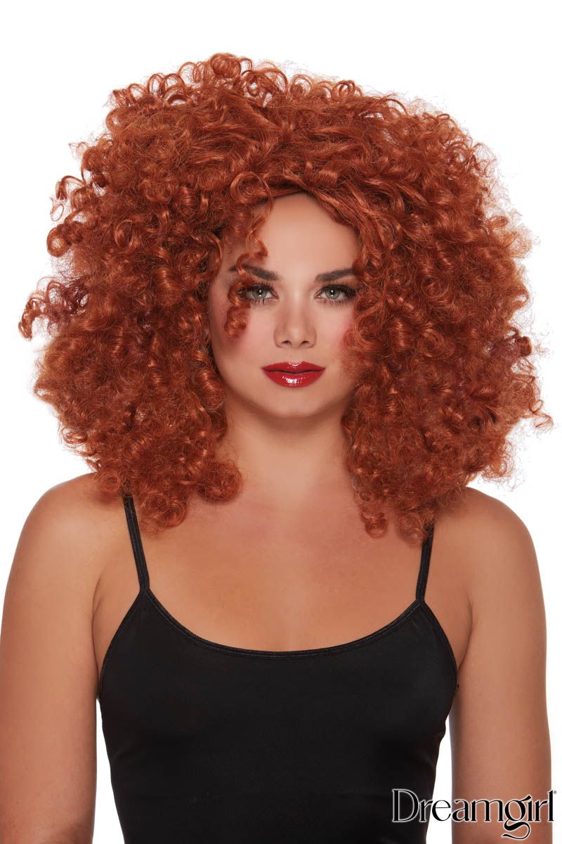 Picture of Accessorie, Wig, Natural Big Volume Curly Wig, Auburn, O/S, -DW12303