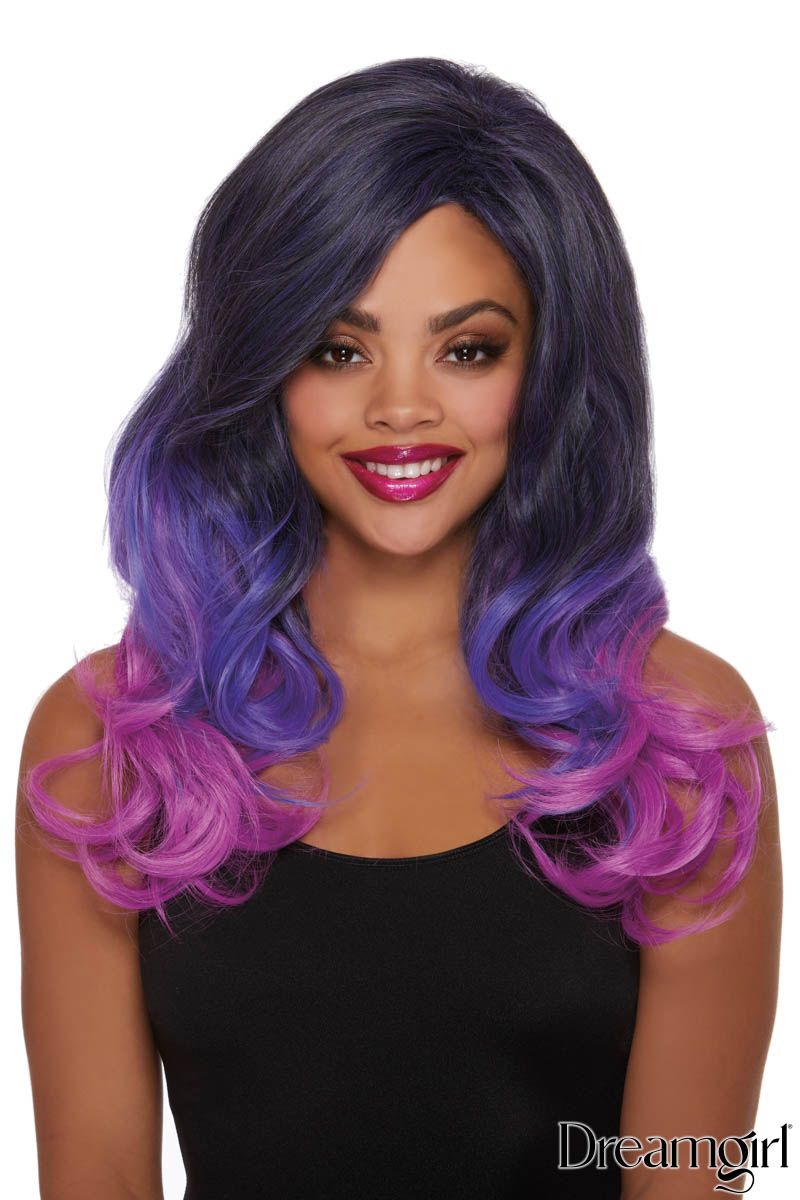 Picture of Accessorie, Wig, Faux Ombre Layered Wig, Purple, O/S, -DW12314