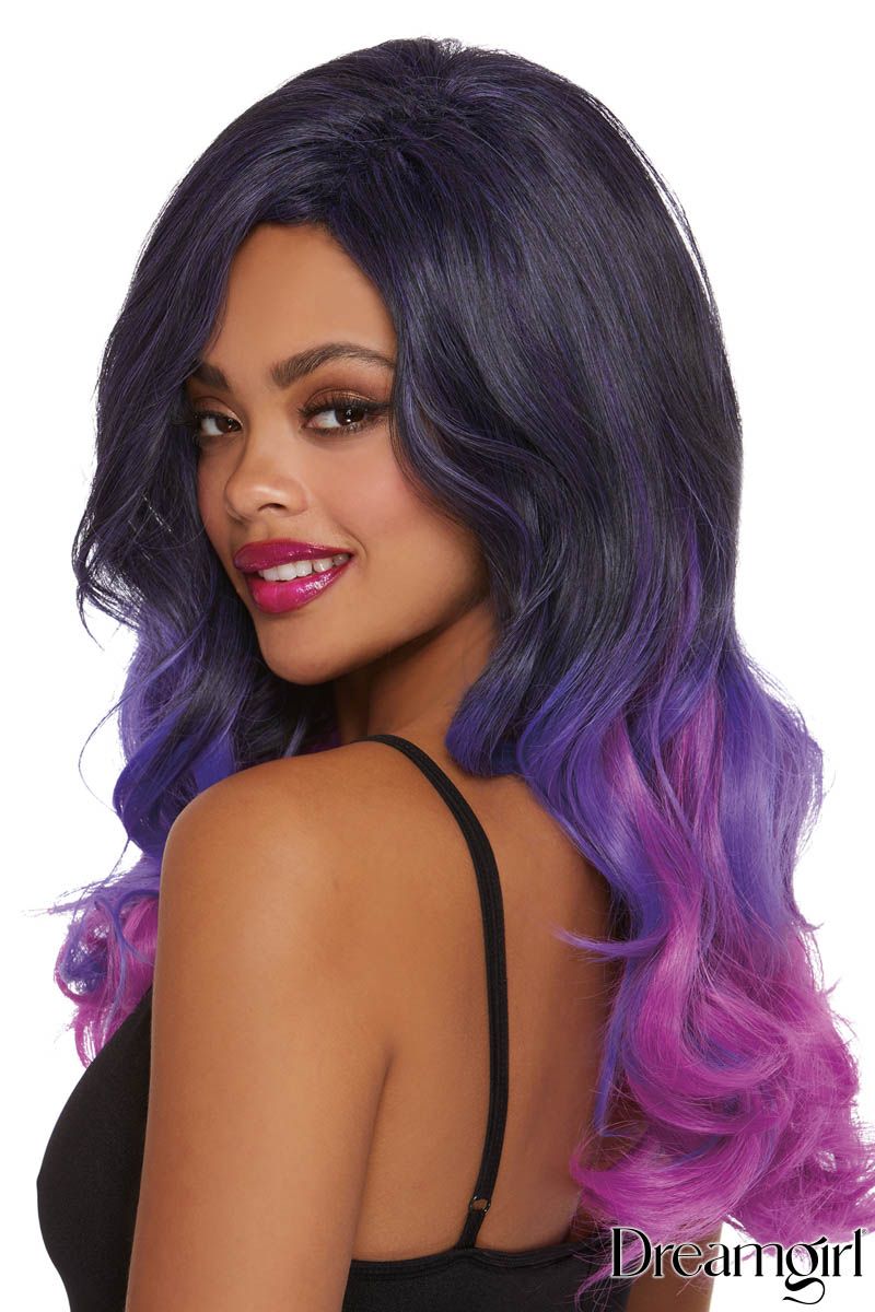 Picture of Accessorie, Wig, Faux Ombre Layered Wig, Purple, O/S, -DW12314