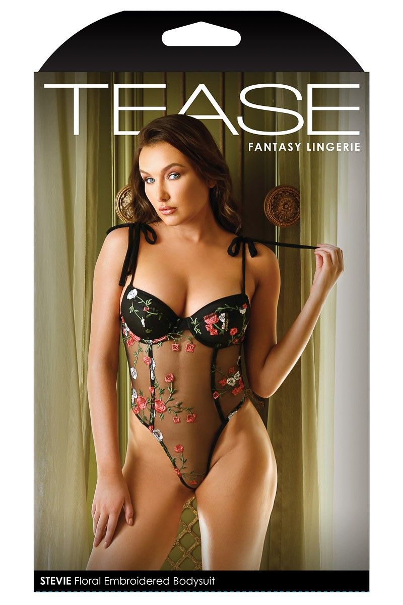 Picture of Lingerie, Teddy, Sheer Floral Teddy, As Shown, L/XL, -FAB637