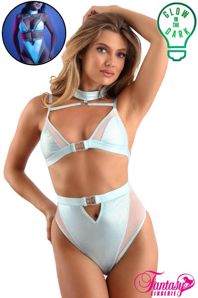 Picture of Lingerie, Teddy, Cutout Uv Teddy, Light Blue, L/XL, -FAGL2131