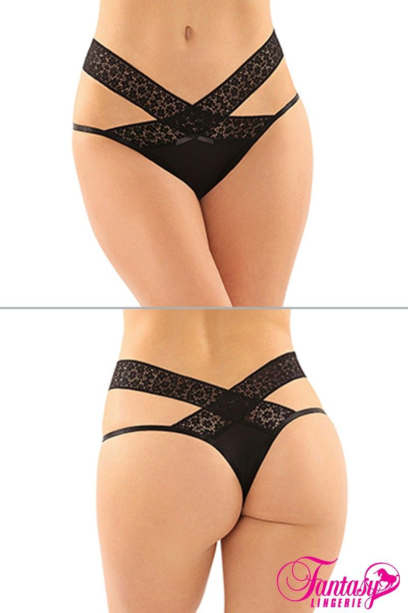 Picture of Lingerie, Panty, Criss-Cross Panty, Black, L/XL, -FAPY2105