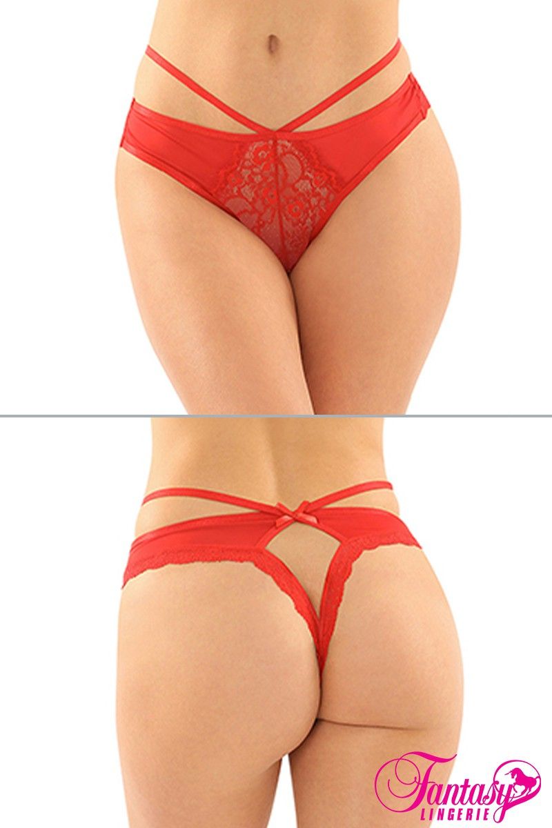 Picture of Lingerie, Panty, Strappy Thong, Red, L/XL, -FAPY2109