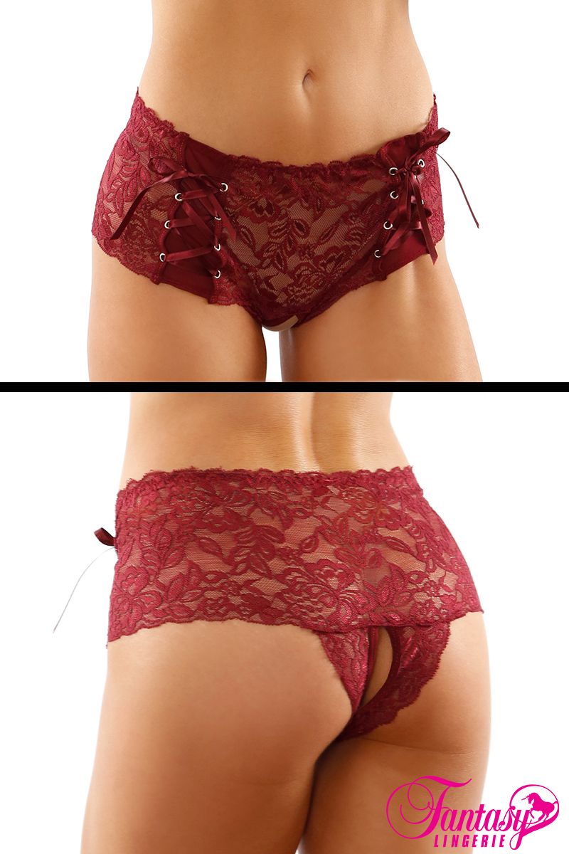 Picture of Lingerie, Panty, Magnolia Lace Thong, Garnet, L/XL, -FAPY2205