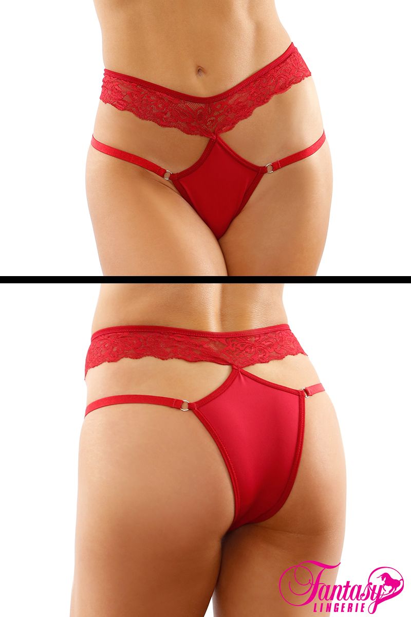 Picture of Lingerie, Panty, Ren Cutout Thong, Red, L/XL, -FAPY2206