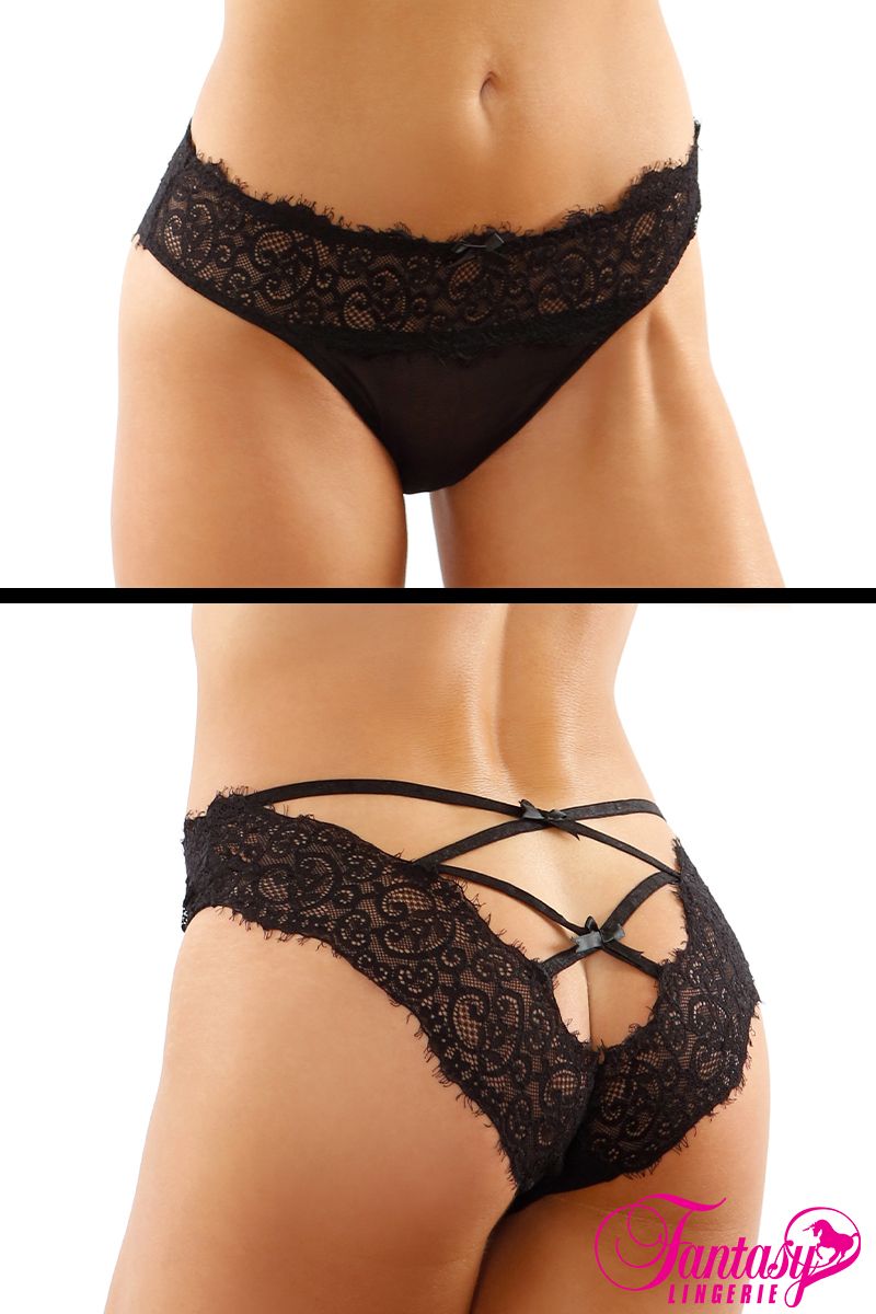 Picture of Lingerie, Panty, Ivy Strappy Back Thong, Black, L/XL, -FAPY2207