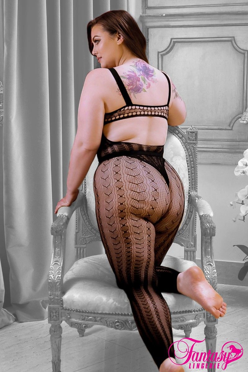 Picture of Lingerie, Bodystocking, 2Pc Bodystocking, Black, QUEEN, -FASF962X