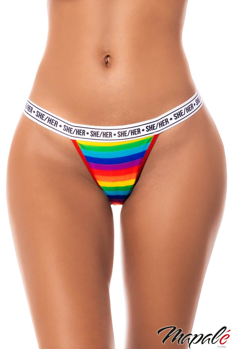 Picture of Lingerie, Panty, Pronoun Waistband Thong, (A) She/Her, L/XL, -MA123