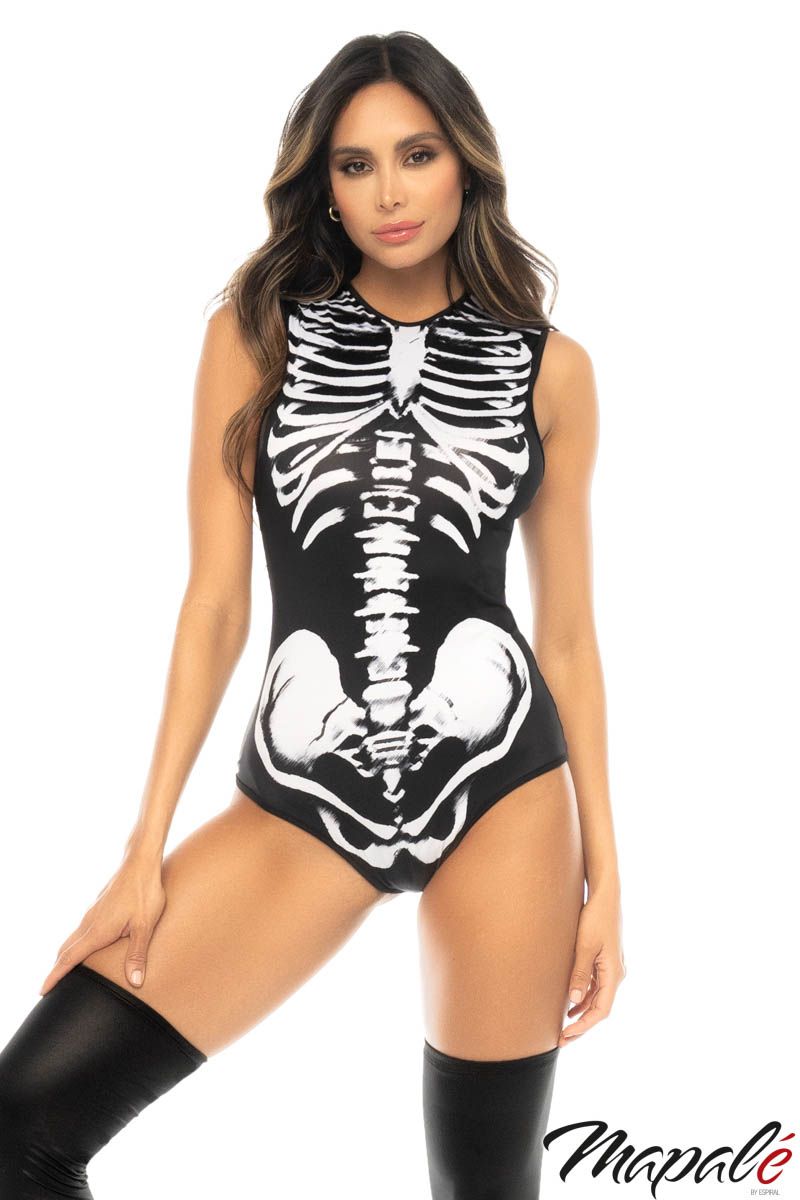 Picture of Lingerie, Bedroom Costume, Sensual Skull, 1Pc, As Shown, L/XL, -MA60025