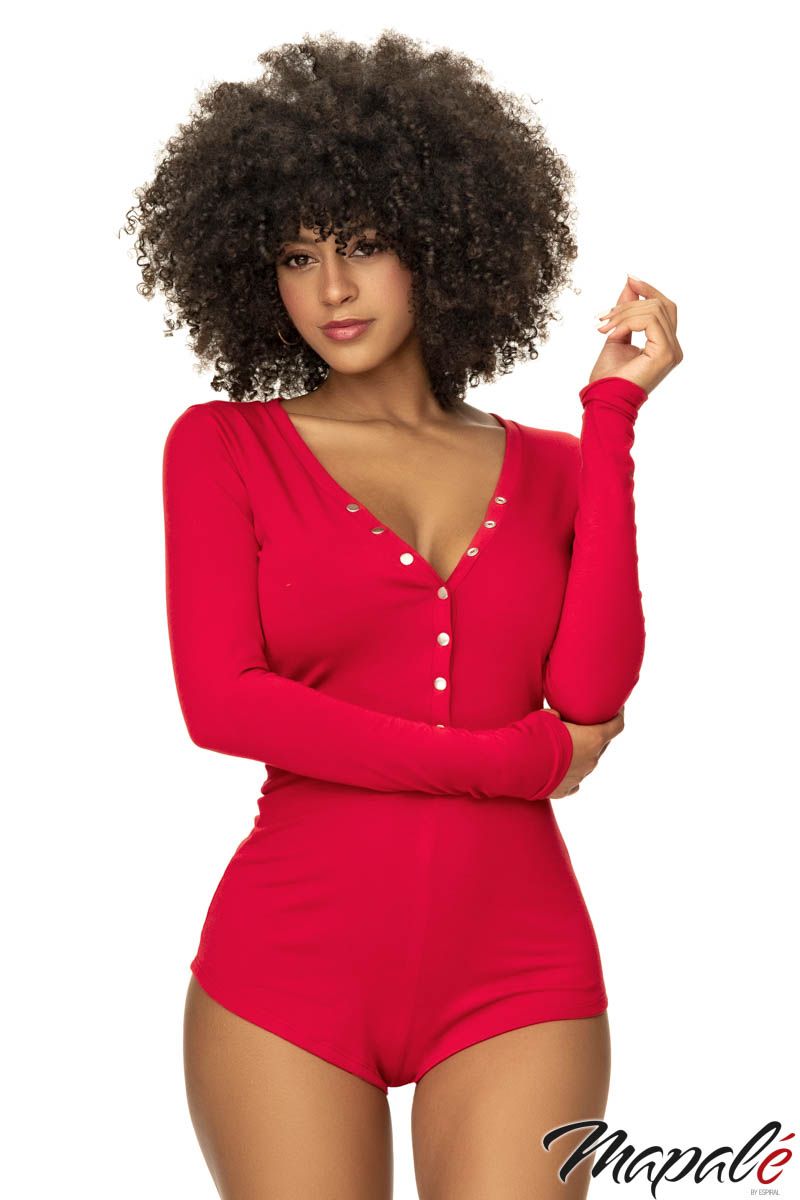 Picture of Clothing, Romper, Long-Sleeve Romper, Red, L/XL, -MA7537