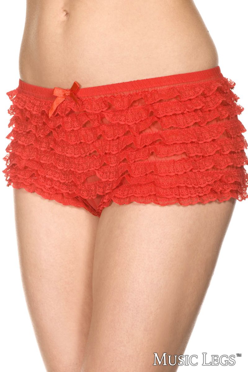 Picture of Clothing, Shorts, Ruffle Shorts, Red, O/S, -ML115