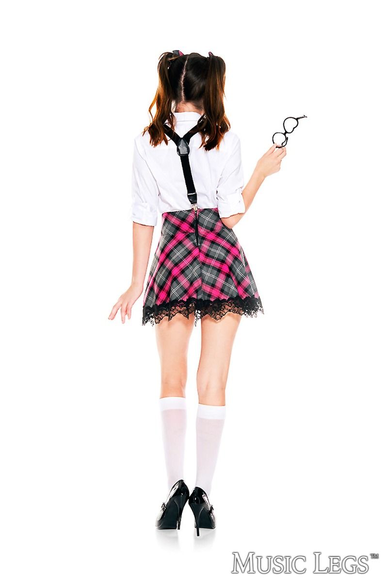 Picture of Costume, School Girl, High Class Nerdy, 7Pc, As Shown, M/L, -ML25086