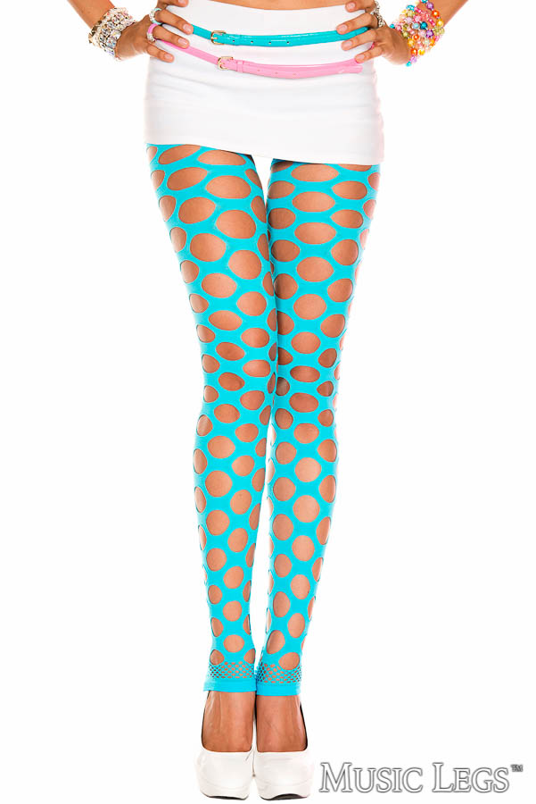 Picture of Costume, Halloween, Pothole Leggings, Turquoise, O/S, -ML35158