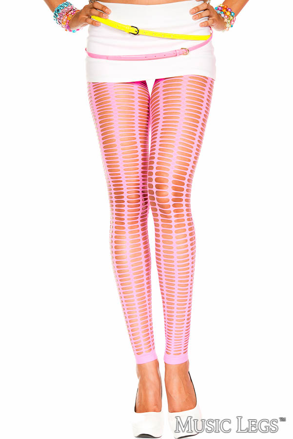 Picture of Hosiery, Footless, Oval Net Tights, Neon Pink, O/S, -ML35442