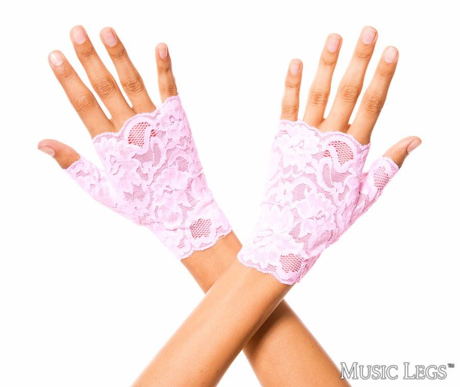 Picture of Accessorie, Gloves, Lace Gloves, Baby Pink, O/S, -ML416