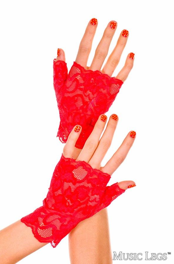 Picture of Accessorie, Gloves, Lace Gloves, Red, O/S, -ML416