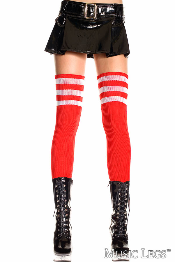 Picture of Costume, Halloween, Athlete Thigh Hi, Red-White, O/S, -ML4245